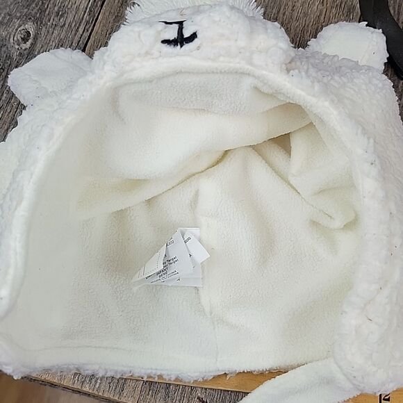 Kids size plush winter animal hat - Picture 4 of 7